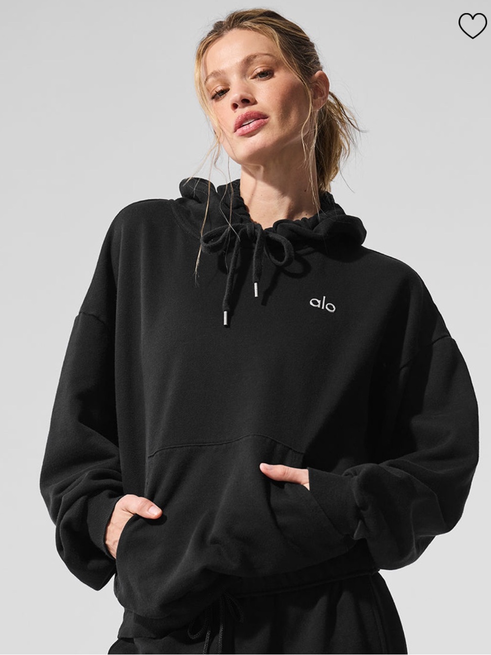 Alo Yoga accolade hoodie in black
